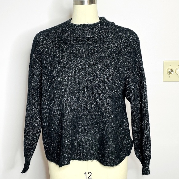 Philosophy Mock Turtleneck Sweater- Glitter Thread- Size Small - Picture 1 of 6